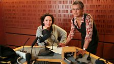 Olivia Colman in studio in Broadcasting House