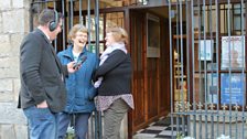 Locals Maggie and Cathy, chat to John about Blacklion