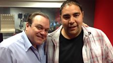 Martin with actor Shaun Williamson