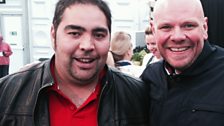 Martin with celeb chef Tom Kerridge