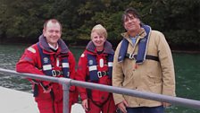 Alan with Carol Thorogood and David Robertson of Cornwall Port Health Authority