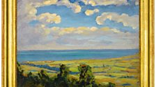 Sir Winston Spencer Churchill, Coast Scene near Lympne in Summer