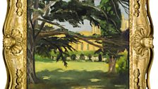 Sir Winston Spencer Churchill, View of Blenheim Palace through the Branches of a Cedar