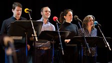 BBC Singers: John Ward, Edward Saklatvala, Vanessa Heine and Helen Neeves