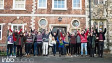 The whole gang at 鶹ҳ Introducing in Kent's Christmas Party!