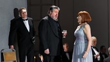 Stephen Gould as Tristan and Sarah Connolly as Brangäne