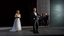 Nina Stemme as Isolde and Iain Paterson as Kurwenal in Act I