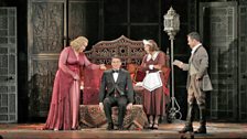 Rachel Willis-Sørensen as the Countess, Erwin Schrott as Figaro, Danielle de Niese as Susanna and Mariusz Kwiecien as the Count