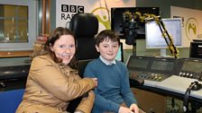 Catherine and Oisín McDonald, before Oisin's radio debut, singing 'Walking in the air'.