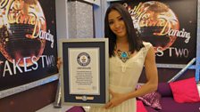 Karen and her Guinness World Record Award!