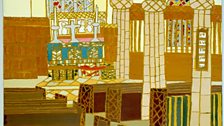 Bryan Pearce - Interior of St Ia Church, St Ives - 1960