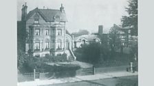 A view of a house from Zola's room in the Queen's Hotel