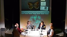 Professor Andy Purvis chose a blue adonis as an example of the 180,000 butterflies in the Natural History Museum's collection