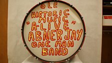 Abner Jay's bass drum