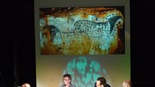 Prof Paul Pettitt picked a painting from Pech Merle cave in the South of France that is believed to date back to 25,000 BC