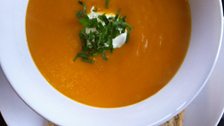 Fiona Wimpenny's carrot and butternut squash soup