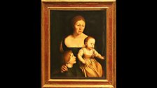 The Artist's Wife and Children by Hans Holbein