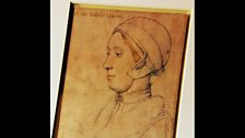 Portrait drawing of Anne Boleyn by Hans Holbein