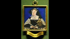 Portrait miniature of Katherine of Aragon, by Horenbout