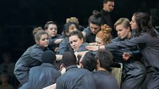 Mary Bevan as Euridice with dancers from East London Dance