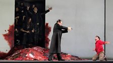 Krystian Adam As High Priest, Matthew Polenzani As Idomeneo and Franco Fagioli As Idamante in Act III