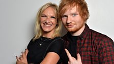 Ed Sheeran and Jo Whiley