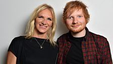 Ed Sheeran and Jo Whiley