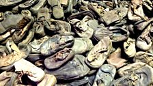 Children's shoes at Auschwitz museum