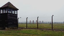 Watch tower at Auschwitz I