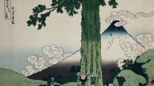 Katshushika Hokusai, Mishima Pass in Kai Province, from the series Fugaku Sanjürokkei (36 Views of Fuji), c.1826-33