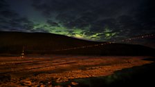 Aurora over Tanana River