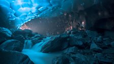 Mendenhall glacier cave