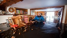 Mark Corthine in his home in Fordgate