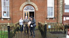 It was off to the Methodist Chapel in Saham Toney to search for the third clue