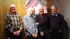 Gerry Cooper and Phil Snell with David and Lee Durberville at ˿ Leeds