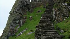 Visiting the monastery requires a climb of nearly 700 steps