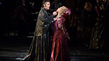 Thomas Hampson as Dapertutto and Christine Rice as Giuletta in Offenbach's "Les Contes d’Hoffmann."