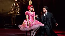 Erin Morley as Olympia and Vittorio Grigolo in the title role of Offenbach's "Les Contes d’Hoffmann."