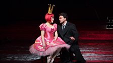 Erin Morley as Olympia and Vittorio Grigolo in the title role of Offenbach's "Les Contes d’Hoffmann."