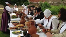 At the Tudor dinner table