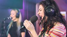 Charli XCX sings in the Live Lounge