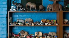 Elephant figurines from the collection of Peter Blake