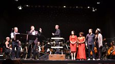 Bobby Davro, Johnny Partridge, Mike Dixon, Shona McGarty, Tameka Empson, Declan Bennett and Sharon D Clarke