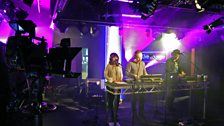 CHVRCHES performing in the Live Lounge