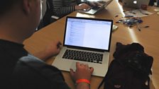 Coding at the Festival hack day