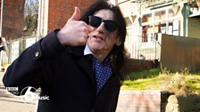 Thumbs-up from John Cooper Clarke