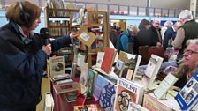 The fifth and final clue of the day was at an antiques fair in Hingham