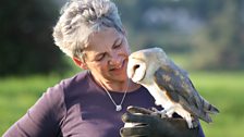 Rose Buck and barn owl Lily