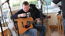 Jerome enjoys a cup of tea whilst rehearsing