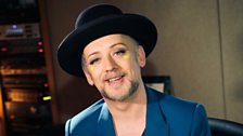 Boy George recording his vocal in Spain